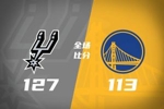 🏀文班29分钟平赛季最高41分18板！马刺轻取勇士喜提10连胜！